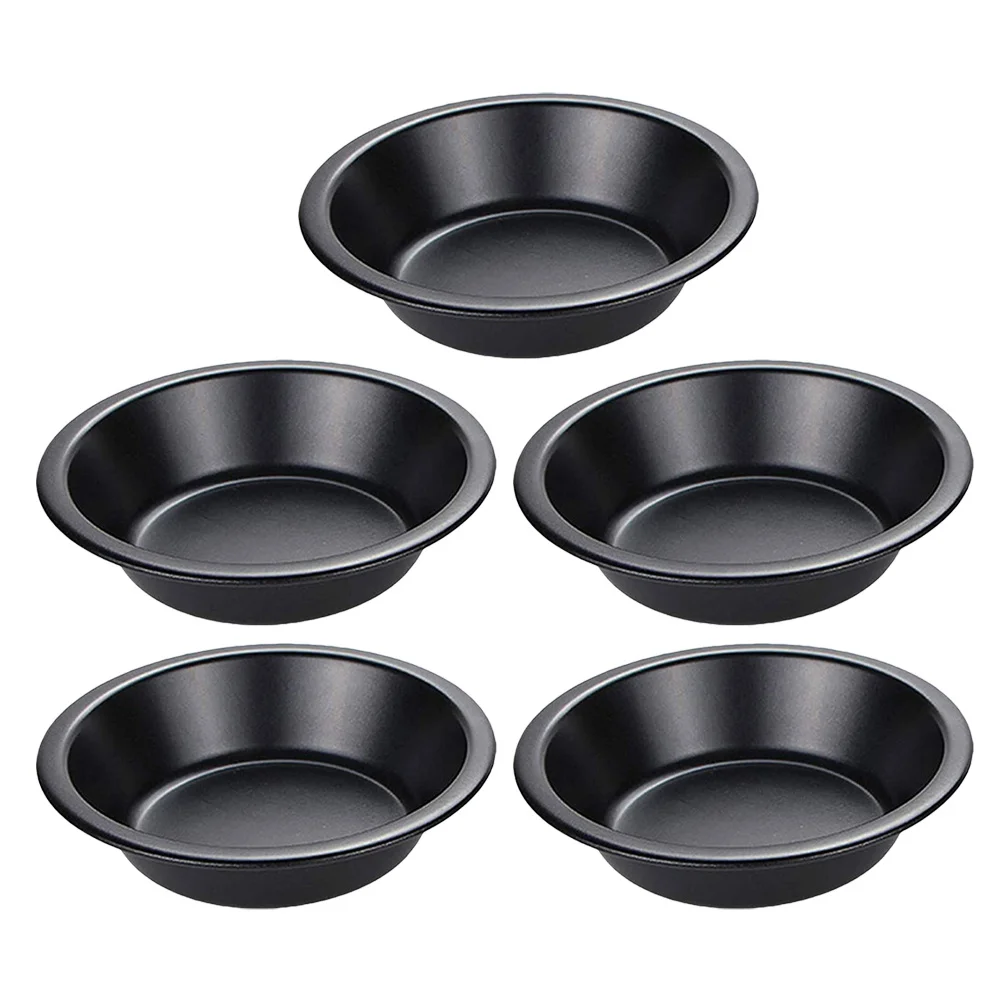 5pcs Non-Stick Baking Pan Round Carbon Steel Pie Tin 5 Inch Small Cake Mold For Tart Brownie Muffin Loaf Oven Air Fryer Use
5pcs Non-Stick Baking Pan Round Carbon Steel Pie Tin 5 Inch Small Cake Mold For Tart Brownie Muffin Loaf Oven Air Fryer Use
