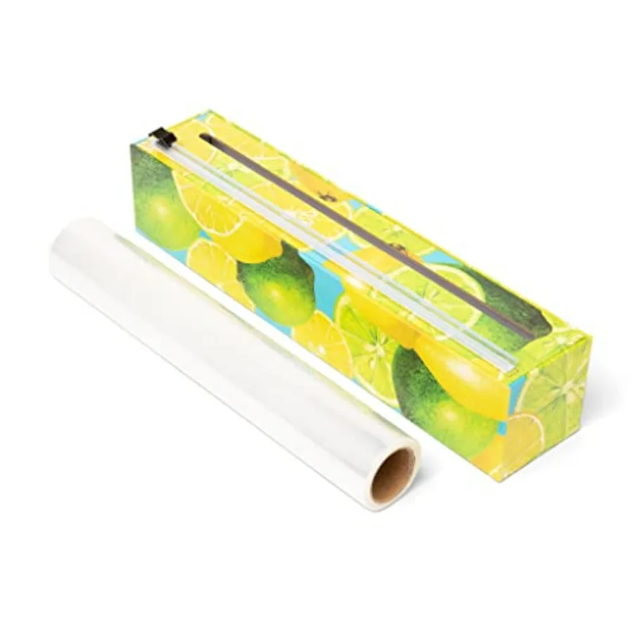 Plastic Wrap Organizer - 12" x 250' Roll Cling Film Dispenser - Aluminum Foil Dispenser - Reusable Slide Cutter
Plastic Wrap Organizer - 12" x 250' Roll Cling Film Dispenser - Aluminum Foil Dispenser - Reusable Slide Cutter