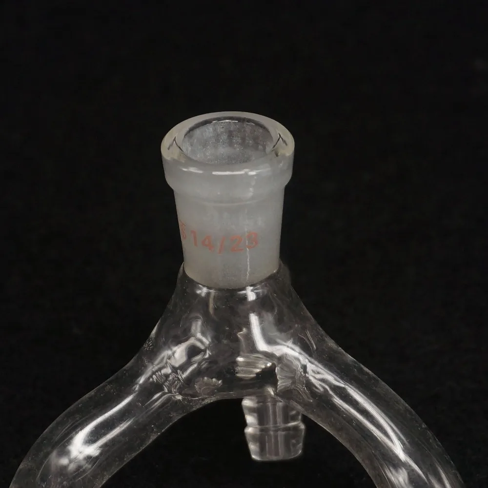 14/23 x 14/23 Joint 2-Way Lab Glass Vacuum Receiver Adapter Science Glassware
14/23 x 14/23 Joint 2-Way Lab Glass Vacuum Receiver Adapter Science Glassware