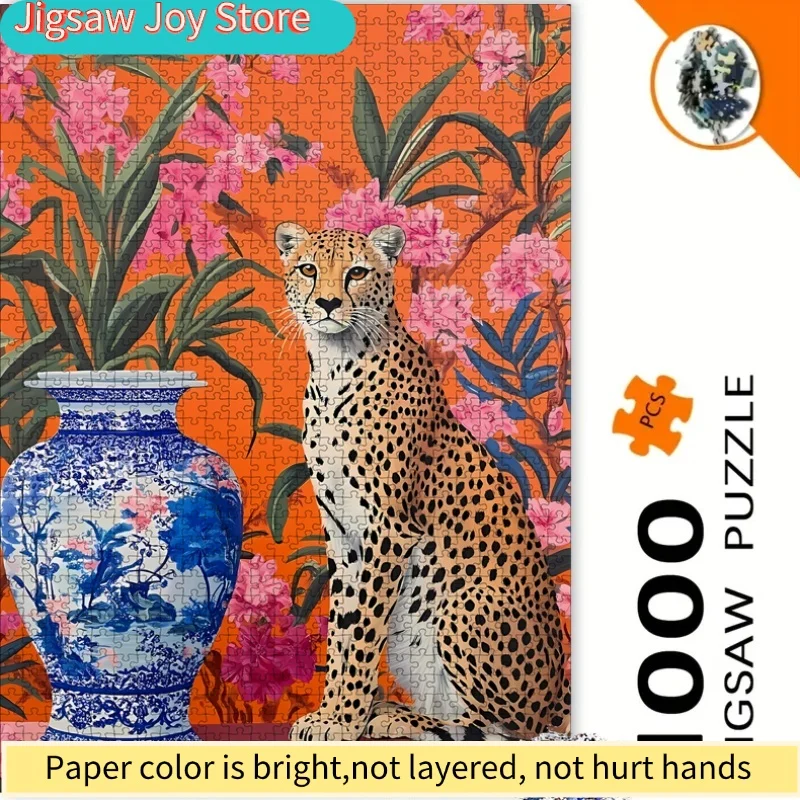 Пазл с изображением тигра и леопарда - большой красочный бумажный пазл, подходит для семейного досуга - подарок для развития интеллекта и украшения дома
Пазл с изображением тигра и леопарда - большой красочный бумажный пазл, подходит для семейного досуга - подарок для развития интеллекта и украшения дома
