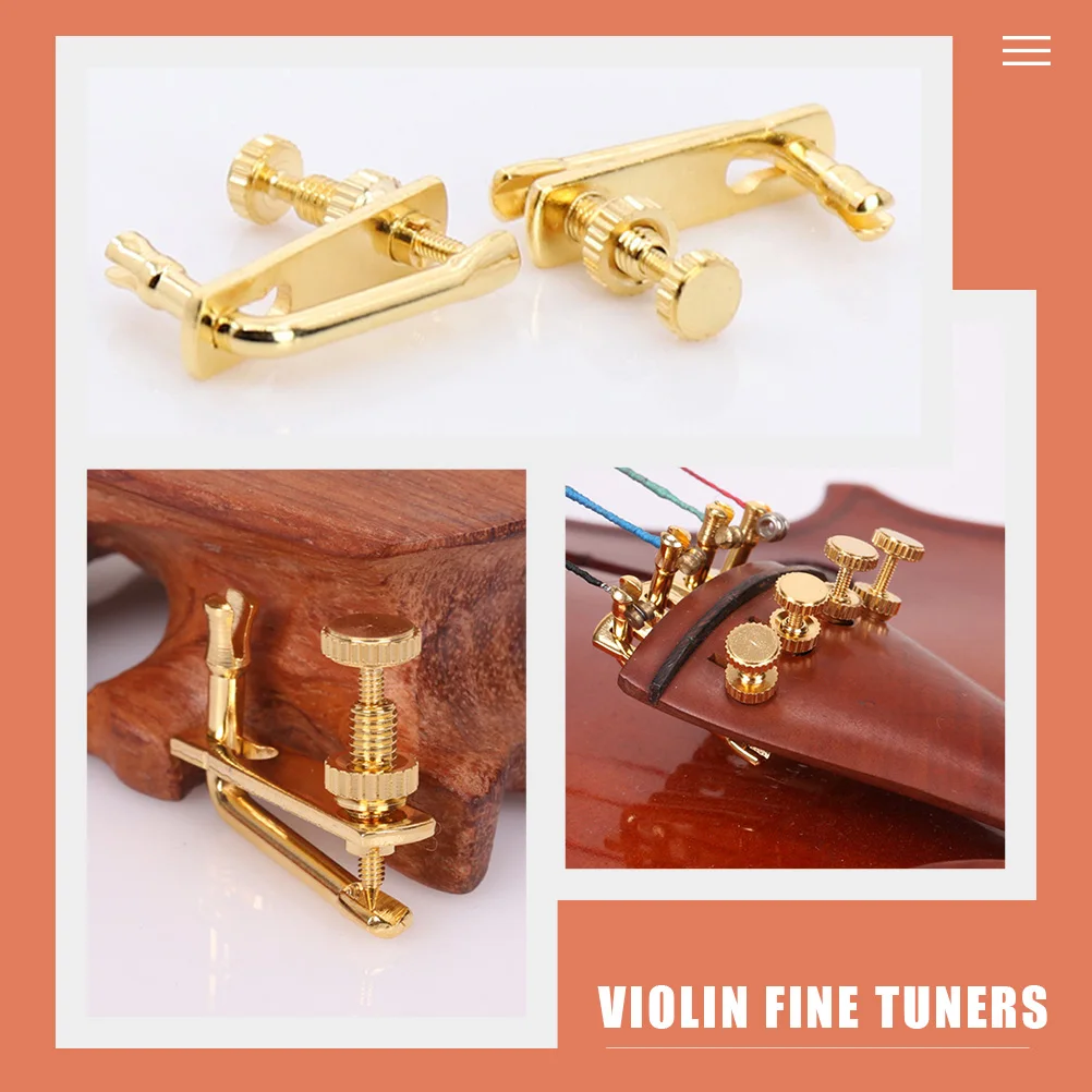 4 Pcs Violin Trimmer Fine Adjusters for Metal Tuners Musical Instrument Screw Alloy Viola
4 Pcs Violin Trimmer Fine Adjusters for Metal Tuners Musical Instrument Screw Alloy Viola