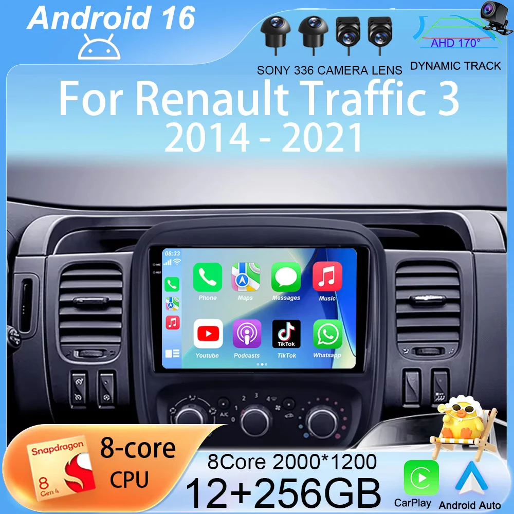 Автомагнитола Android 16 для Renault Traffic 3 2014-2021 и Opel Vivaro B 2014-2018, мультимедийный видеоплеер, навигация GPS, DSP
Автомагнитола Android 16 для Renault Traffic 3 2014-2021 и Opel Vivaro B 2014-2018, мультимедийный видеоплеер, навигация GPS, DSP