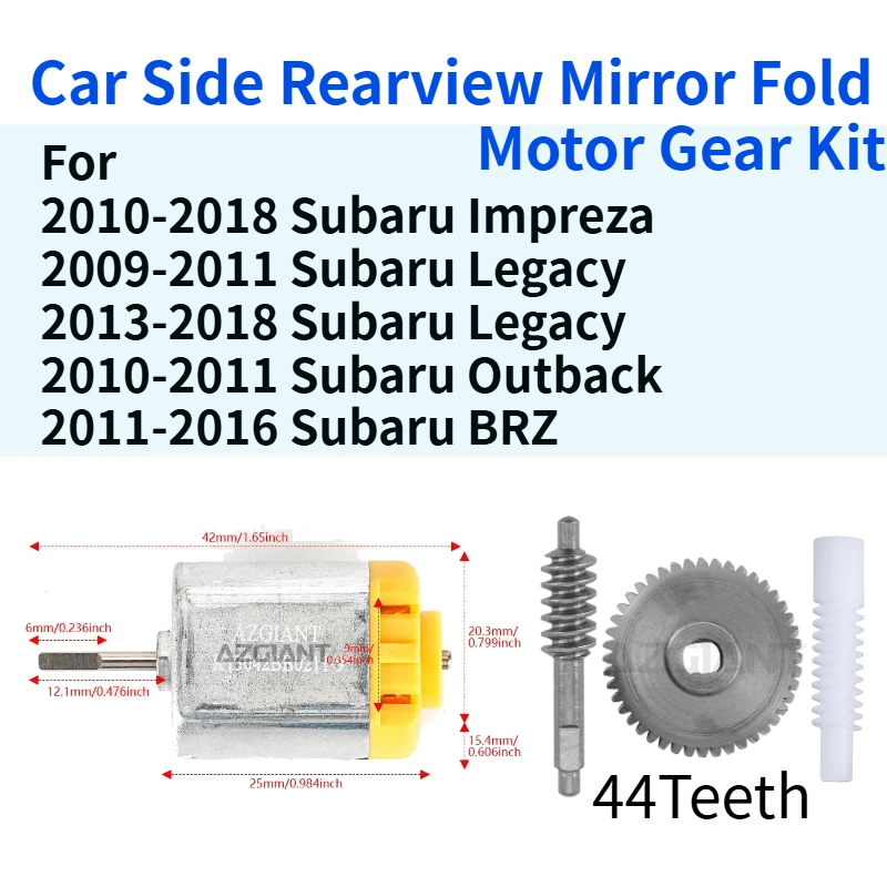 Car Parts For Subaru Impreza Legacy Outback BRZ Side Raerview Mirror Fold DC Motor Power Gear Cog Inner Folding Mirrors Repair
Car Parts For Subaru Impreza Legacy Outback BRZ Side Raerview Mirror Fold DC Motor Power Gear Cog Inner Folding Mirrors Repair