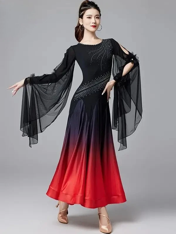 Modern Dance Dress New Style National Standard Waltz Competition Performance Skirt Friendship Dance Elegant Hot Diamond Dress
Modern Dance Dress New Style National Standard Waltz Competition Performance Skirt Friendship Dance Elegant Hot Diamond Dress