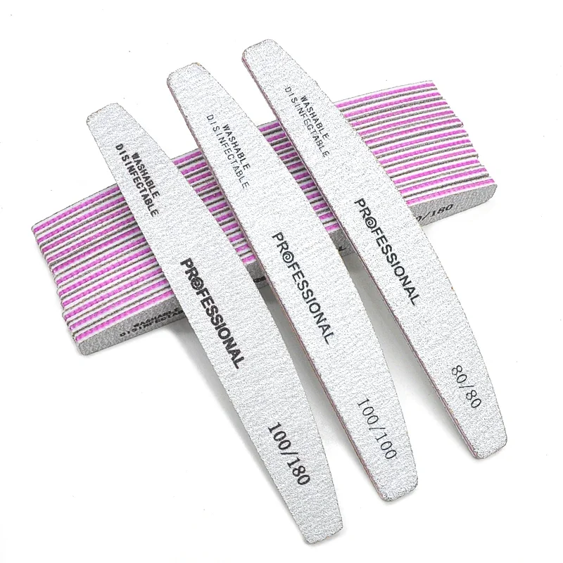 5-50 Pcs/Pack Professional Washable Nail Files 100 To 180 Half Moon Strong Sandpaper Durable File Nails Tools Manicure Supplies
5-50 Pcs/Pack Professional Washable Nail Files 100 To 180 Half Moon Strong Sandpaper Durable File Nails Tools Manicure Supplies