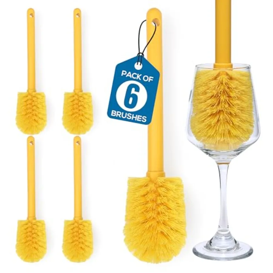 Щетка для чистки бокалов и банок с прочной щетиной и длинной ручкой, 6 щеток, черная
Щетка для чистки бокалов и банок с прочной щетиной и длинной ручкой, 6 щеток, черная