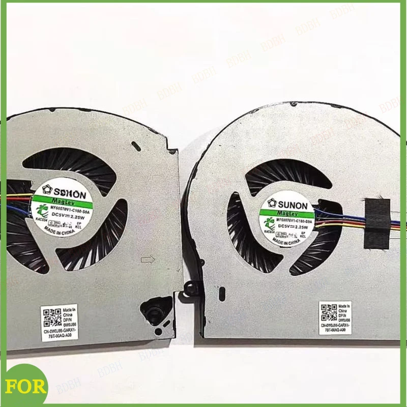 New CPU GPU Cooling Fans For DELL Alienware 17 R4 17 R5 P31E 17-R4 Laptop MG75090V1-C060-S9A MG75090V1-C070-S9A
New CPU GPU Cooling Fans For DELL Alienware 17 R4 17 R5 P31E 17-R4 Laptop MG75090V1-C060-S9A MG75090V1-C070-S9A