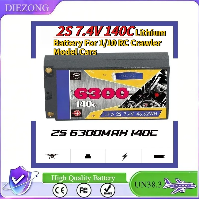 In Stock 2026 New GNB High-Energy 6300mAh 2S 7.4V 140C Lithium Battery For 1/10 RC Crawler Model Cars
In Stock 2026 New GNB High-Energy 6300mAh 2S 7.4V 140C Lithium Battery For 1/10 RC Crawler Model Cars