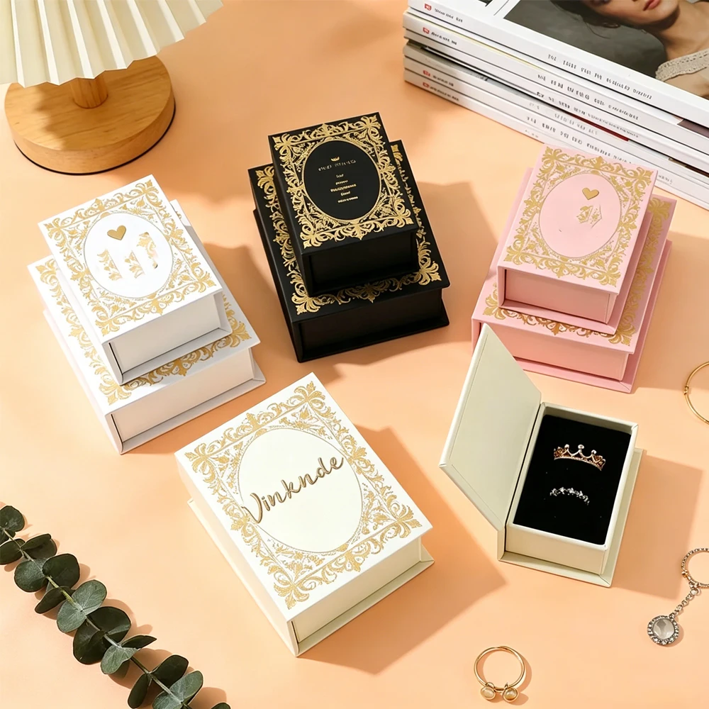 50Pcs Personalized Logo Manget Book Jewelry Box Earrings Ring Pendant Necklace Organizer Boxes Brooch Keychain Oil Storage Case
50Pcs Personalized Logo Manget Book Jewelry Box Earrings Ring Pendant Necklace Organizer Boxes Brooch Keychain Oil Storage Case