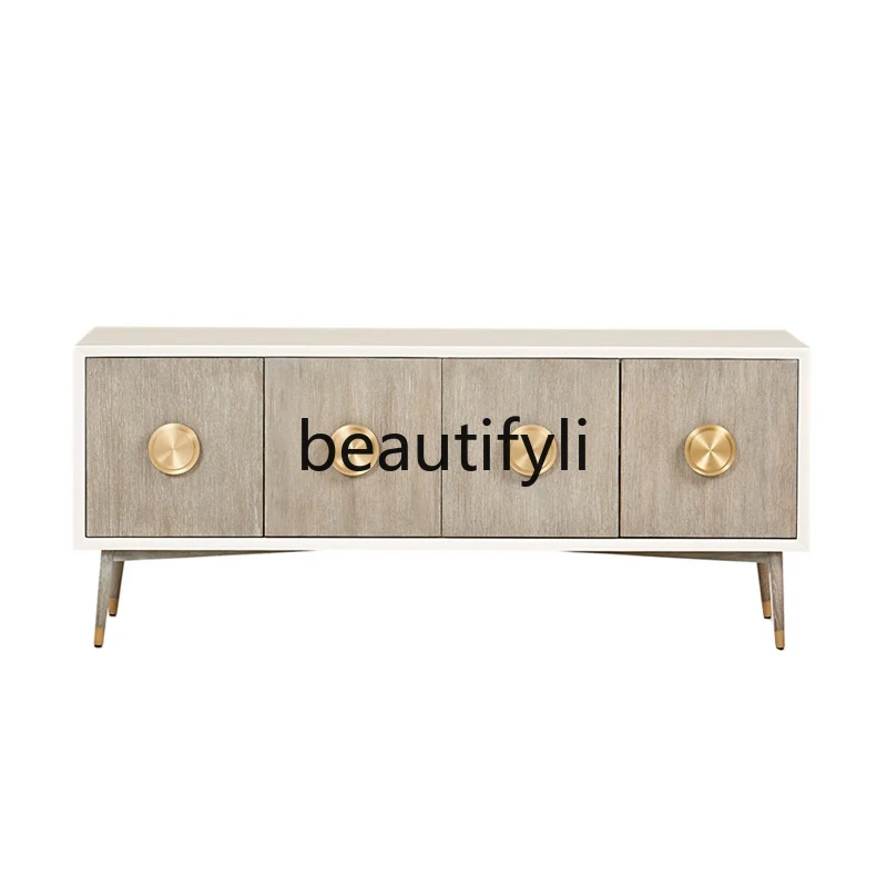 Living room light luxury high TV cabinet post-modern simple solid wood high cabinet furniture coffee table TV cabinet
Living room light luxury high TV cabinet post-modern simple solid wood high cabinet furniture coffee table TV cabinet