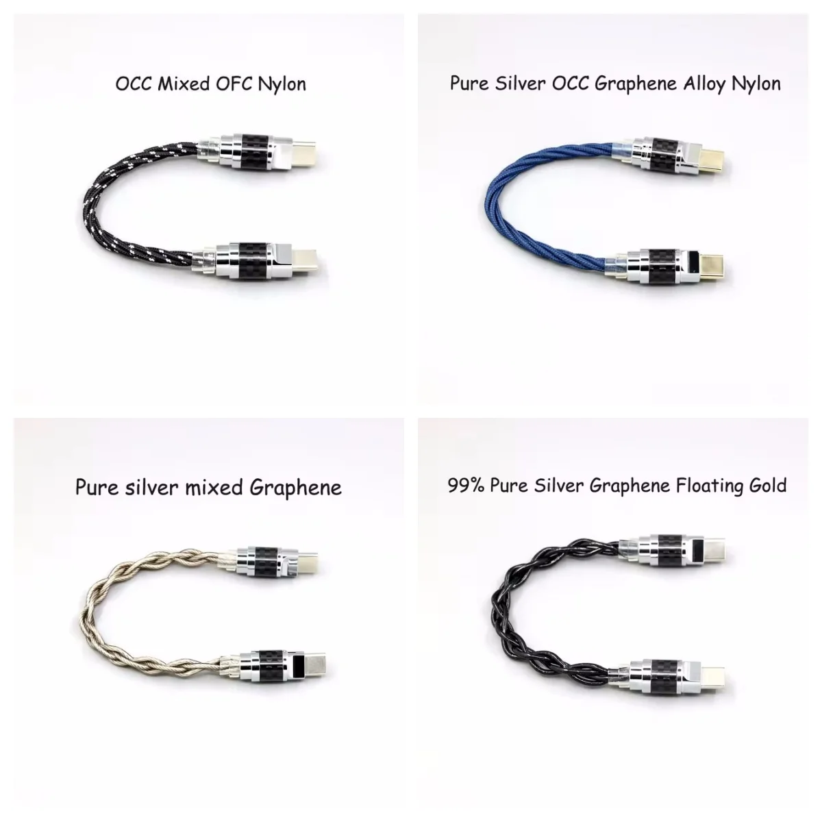 OTG USB-C TypeC Male To Male OCC Mixed OFC / Pure silver Twisting Nylon Cable For ONIX Alpha XI1 mobilephone little tail decoder
OTG USB-C TypeC Male To Male OCC Mixed OFC / Pure silver Twisting Nylon Cable For ONIX Alpha XI1 mobilephone little tail decoder
