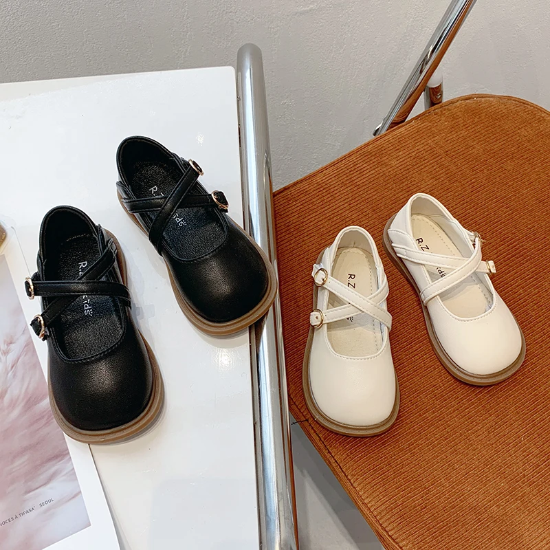 Children Princess Shoes Simple Trend Girls' Flat Shoes Cross-tied Hook Loop Spring Autumn Kids Leather Shoes Non-slip Versatile
Children Princess Shoes Simple Trend Girls' Flat Shoes Cross-tied Hook Loop Spring Autumn Kids Leather Shoes Non-slip Versatile