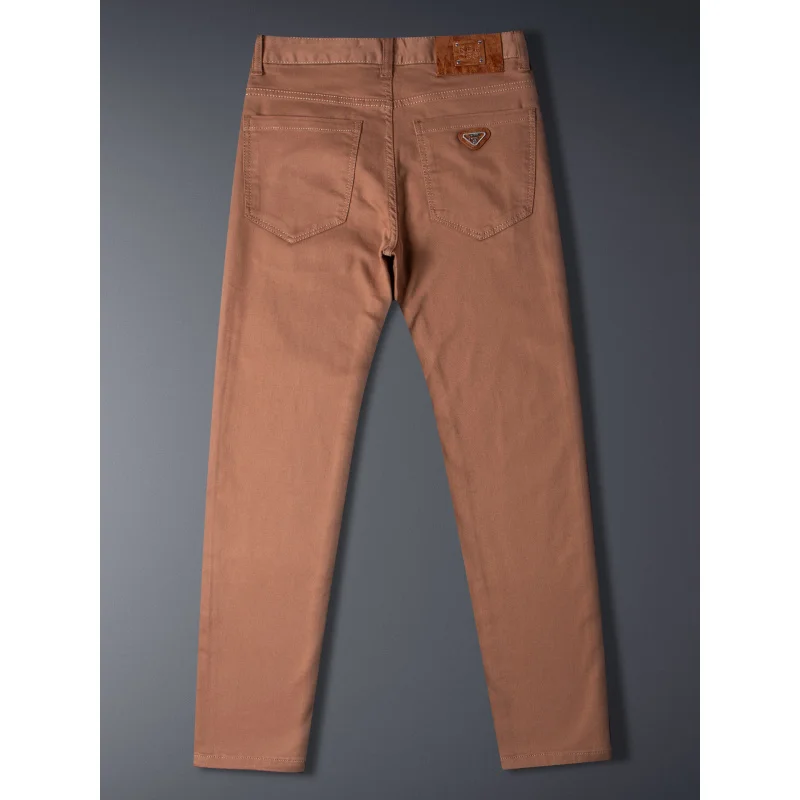 High end light luxury men's jeans summer 2025 new coffee color small straight leg pants
High end light luxury men's jeans summer 2025 new coffee color small straight leg pants