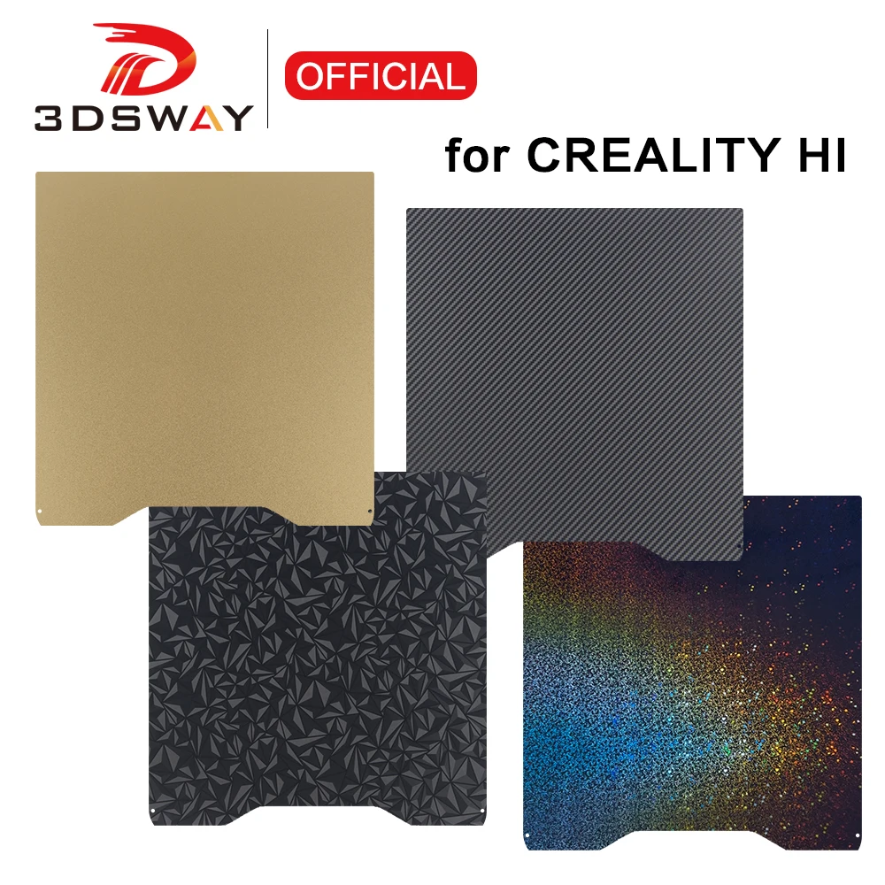 Для Creality Hi Build Plate, двухсторонняя нагревательная кровать из ПЭТ, лист пружинной стали для CrealityHi Combo, аксессуары для 3D-принтеров 265 мм
Для Creality Hi Build Plate, двухсторонняя нагревательная кровать из ПЭТ, лист пружинной стали для CrealityHi Combo, аксессуары для 3D-принтеров 265 мм