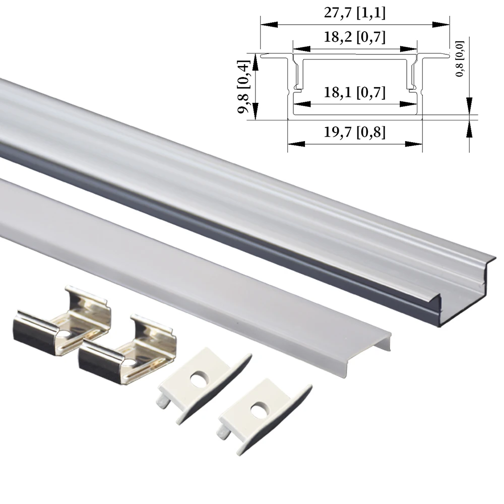 1m Various Shapes LED Strip Light Embedded Aluminium Strip Aluminium Profile Channel Ceiling Wall Decor RGB 16-Color Dimming
1m Various Shapes LED Strip Light Embedded Aluminium Strip Aluminium Profile Channel Ceiling Wall Decor RGB 16-Color Dimming