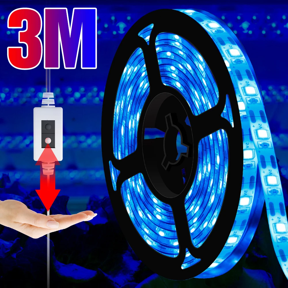 USB Plant Lamp Tape LED Growth Light Strip Full Spectrum Hand Sweep Sensor Grow Light Greenhouse Hydroponic System Growing Box
USB Plant Lamp Tape LED Growth Light Strip Full Spectrum Hand Sweep Sensor Grow Light Greenhouse Hydroponic System Growing Box