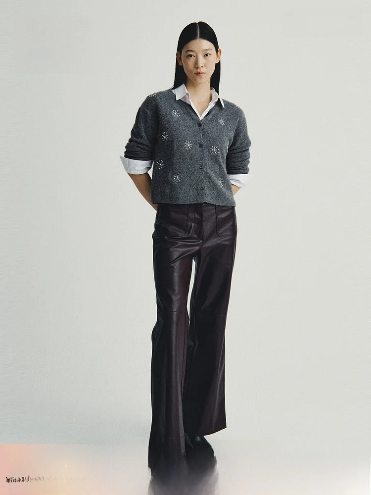 H&M Spring Women's Embroidered Open Cardigan 3709 Casual Sle Fitted Version Regular Thin Wool Polyester Spandex Acr...
H&M Spring Women's Embroidered Open Cardigan 3709 Casual Sle Fitted Version Regular Thin Wool Polyester Spandex Acr...