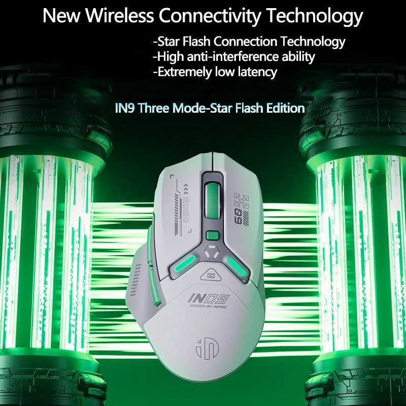 INPHIC IN9 Трехрежимная игровая мышь 10000 точек на дюйм Bluetooth 5.0 Соединение RGB Световой эффект Многостильная беспроводная мышь
INPHIC IN9 Трехрежимная игровая мышь 10000 точек на дюйм Bluetooth 5.0 Соединение RGB Световой эффект Многостильная беспроводная мышь