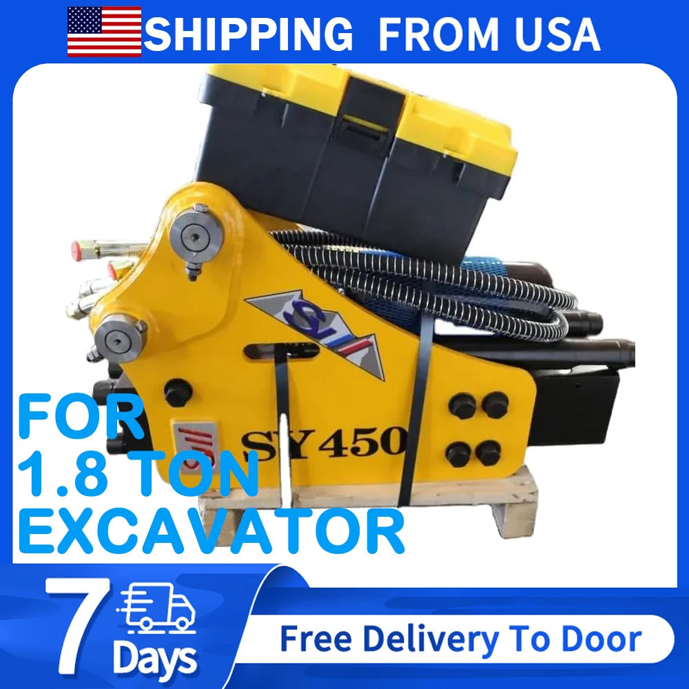 ATTACHXPRO 1.8TON Mini Excavator Attachment Free Shipping US,Hydraulic Breaker Hammer,Drill Rod Diameter 40mm Breaking Hammer
ATTACHXPRO 1.8TON Mini Excavator Attachment Free Shipping US,Hydraulic Breaker Hammer,Drill Rod Diameter 40mm Breaking Hammer