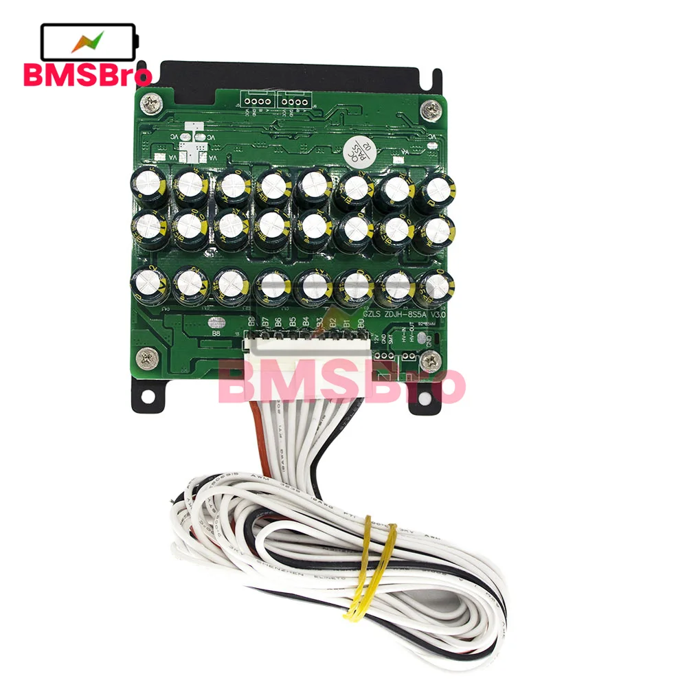8S 5.5A lithium battery equalization board is suitable for active balancing of the entire 8S lithium battery pack
8S 5.5A lithium battery equalization board is suitable for active balancing of the entire 8S lithium battery pack