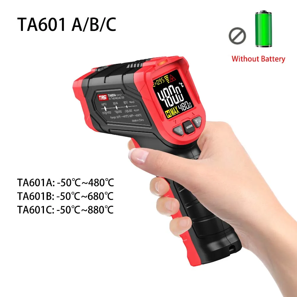 Digital Thermometer -50 ~ 480 / 680 / 880 Degree Industrial or Cook Alarm Infrared Non-contact Laser Gun Temperature Meter
Digital Thermometer -50 ~ 480 / 680 / 880 Degree Industrial or Cook Alarm Infrared Non-contact Laser Gun Temperature Meter