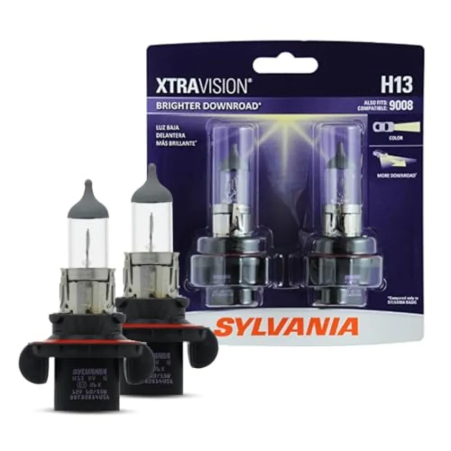 【Spot goods】- H13 XtraVision - High Performance Halogen Headlight Bulb High Beam Low Beam and Fog Replacement Bulb Contains 2 B
【Spot goods】- H13 XtraVision - High Performance Halogen Headlight Bulb High Beam Low Beam and Fog Replacement Bulb Contains 2 B