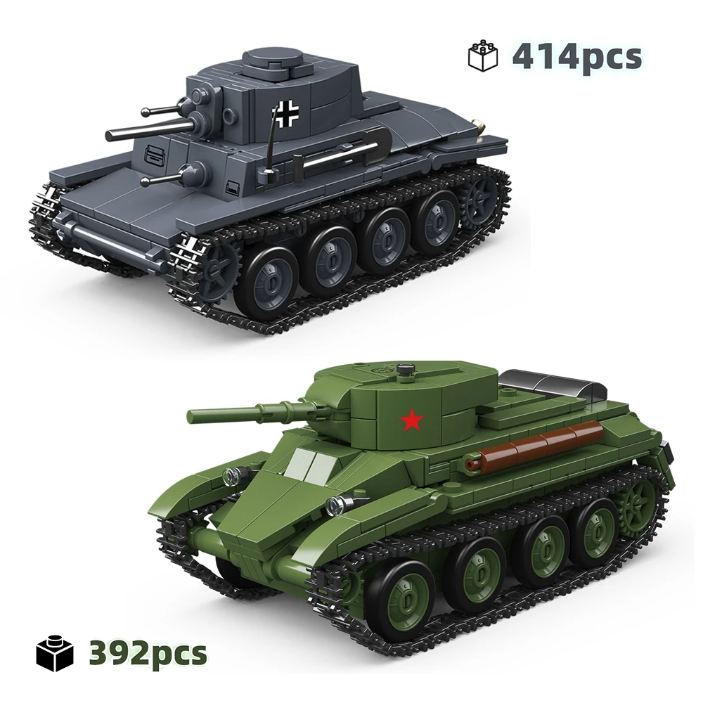 WW2 Tank Model Military Building Blocks Set Historical Collection Creative Technical MOC Assembly Bricks Toy Gift for Boys Kids
WW2 Tank Model Military Building Blocks Set Historical Collection Creative Technical MOC Assembly Bricks Toy Gift for Boys Kids