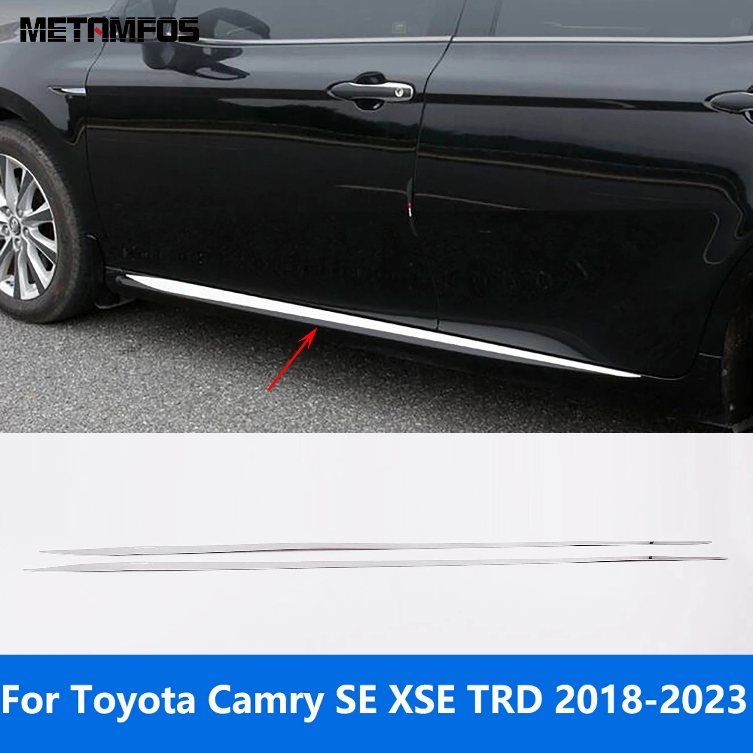 Для Toyota Camry SE XSE TRD 2018-2022 2023, полоса боковой линии двери, накладка на кузов, наклейка, внешние аксессуары, Стайлинг автомобиля
Для Toyota Camry SE XSE TRD 2018-2022 2023, полоса боковой линии двери, накладка на кузов, наклейка, внешние аксессуары, Стайлинг автомобиля