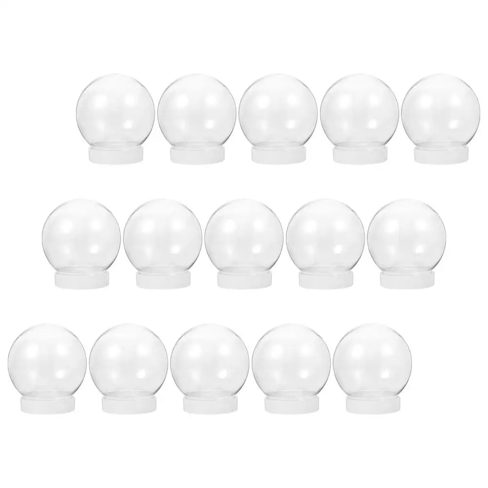 15 Pcs Snow Globe Accessories 4 Inch Round Plastic Clear Water Globes Diy Christmas Decorations Winter Festival Craft Kit
15 Pcs Snow Globe Accessories 4 Inch Round Plastic Clear Water Globes Diy Christmas Decorations Winter Festival Craft Kit
