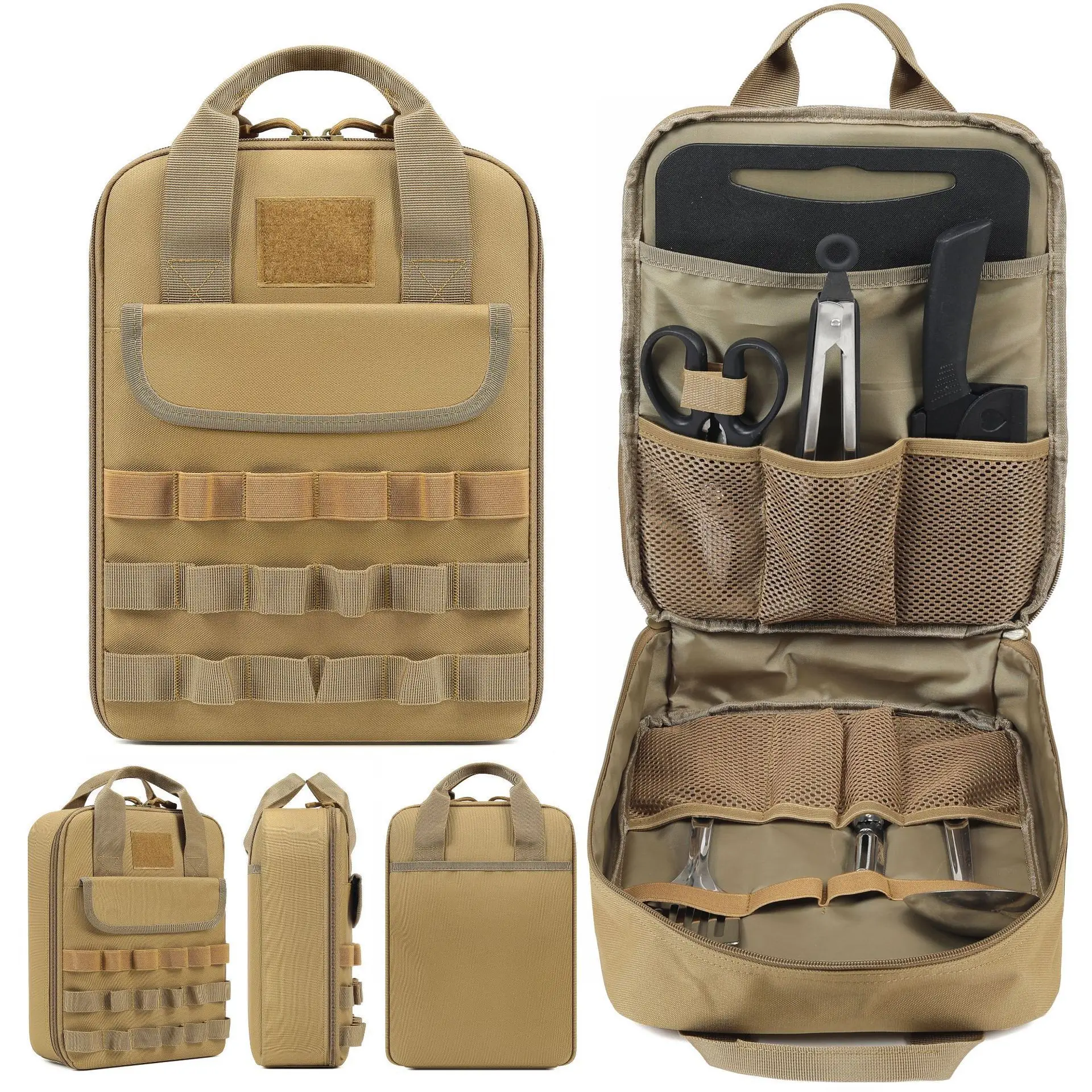 Outdoor Tactical Multifunctional Cutlery Storage Bag Camping Travel Oxford Cloth Hand-held Picnic Bag
Outdoor Tactical Multifunctional Cutlery Storage Bag Camping Travel Oxford Cloth Hand-held Picnic Bag