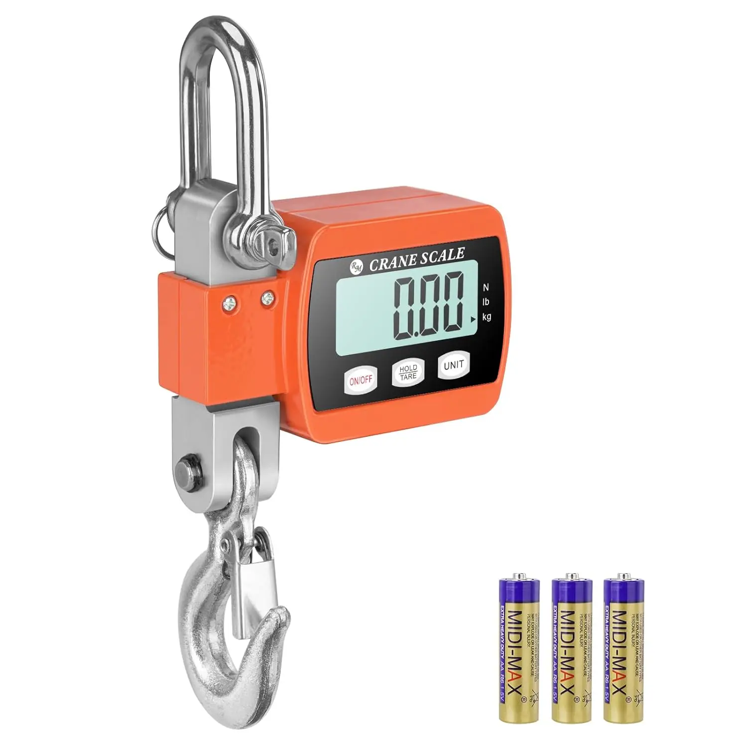 Digital Hanging Scale with Cast Aluminum Case, 1100lb Capacity for Farm Hunting Outdoor (Orange)
Digital Hanging Scale with Cast Aluminum Case, 1100lb Capacity for Farm Hunting Outdoor (Orange)