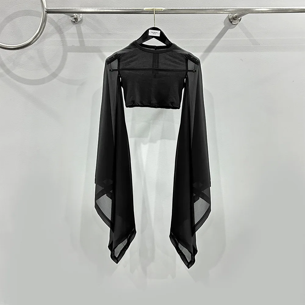 Owen Seak Women T Shirt Gothic High Street Slim Bottoming Shirts Clothing Autumn Black Summer Women Ultrathin Shirt
Owen Seak Women T Shirt Gothic High Street Slim Bottoming Shirts Clothing Autumn Black Summer Women Ultrathin Shirt