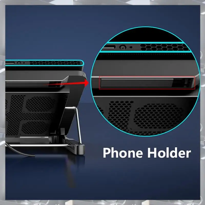 Hot Selling-Laptop Cooling Pad Laptop Cooler With 6 Quiet Fans 7 Height & Wind Speed Adjustable 2 USB Port & Phone Holder,Laptop
Hot Selling-Laptop Cooling Pad Laptop Cooler With 6 Quiet Fans 7 Height & Wind Speed Adjustable 2 USB Port & Phone Holder,Laptop