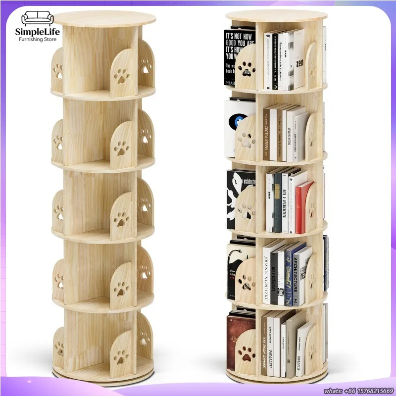 Solid Wood Rotating Bookshelf 360 Degree Floor Standing Bookcase Storage Rack Movable Corner Kids Small Narrow Cabinet
Solid Wood Rotating Bookshelf 360 Degree Floor Standing Bookcase Storage Rack Movable Corner Kids Small Narrow Cabinet