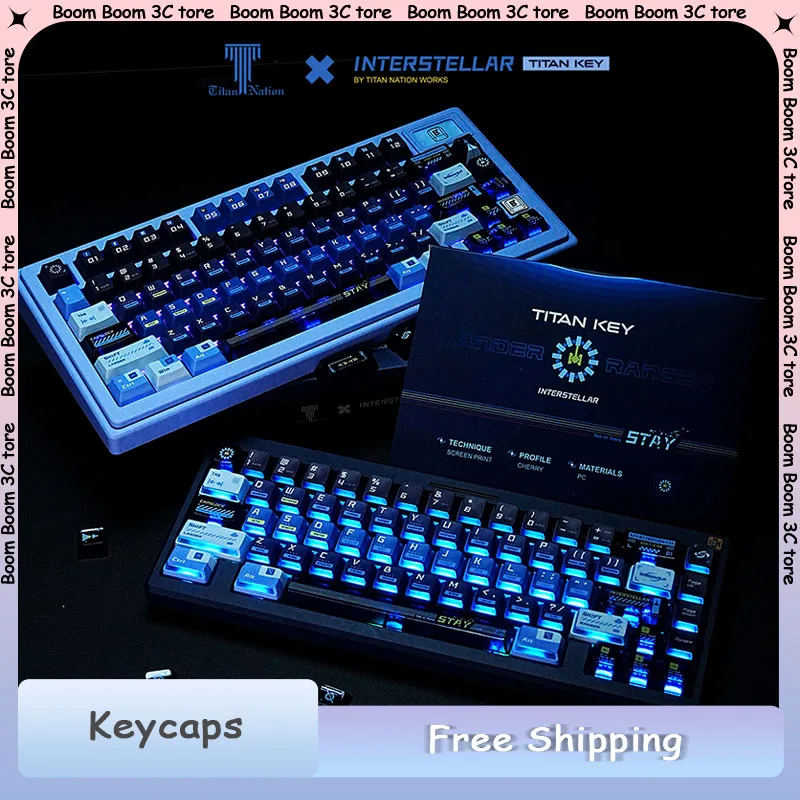 Набор колпачков Titan Nation Interstellar Crossing Cherry Profile PBT, термосублимация, прозрачные колпачки для ПК, высокое качество, 144 клавиши 
Набор колпачков Titan Nation Interstellar Crossing Cherry Profile PBT, термосублимация, прозрачные колпачки для ПК, высокое качество, 144 клавиши