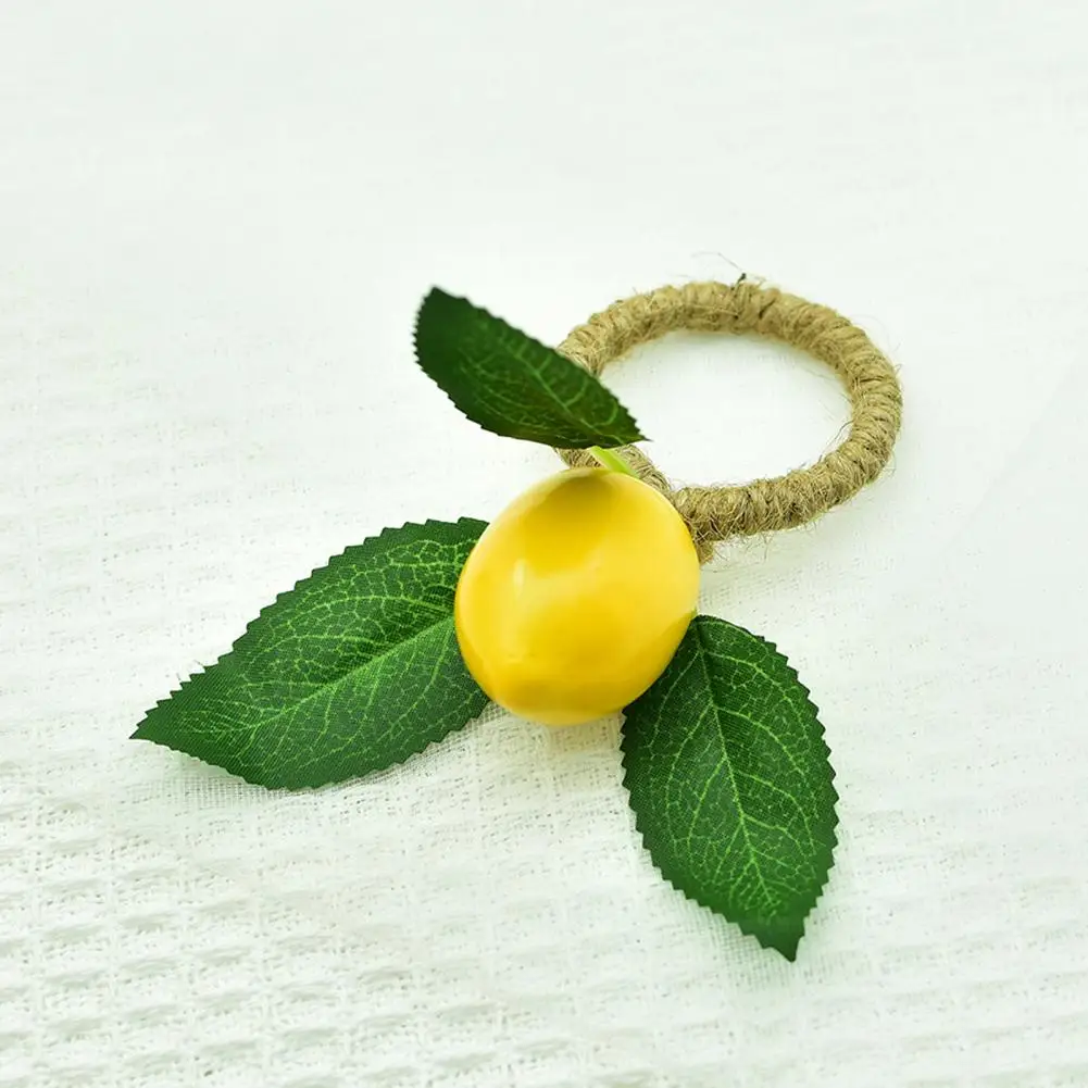 Modern Table Accents Yellow Table Decor Lemon-themed Napkin Rings for Wedding Banquet Table Decor Rustic Fruit Napkin for Party
Modern Table Accents Yellow Table Decor Lemon-themed Napkin Rings for Wedding Banquet Table Decor Rustic Fruit Napkin for Party