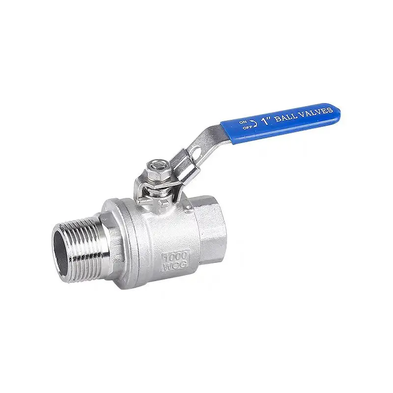 1/4“ 3/8“ 1/2” 3/4” 1” 1-1/4” 1-1/2” BSP Female to Male Straight Two-pieces Full Ports 304 Stainless Steel Ball Valve
1/4“ 3/8“ 1/2” 3/4” 1” 1-1/4” 1-1/2” BSP Female to Male Straight Two-pieces Full Ports 304 Stainless Steel Ball Valve
