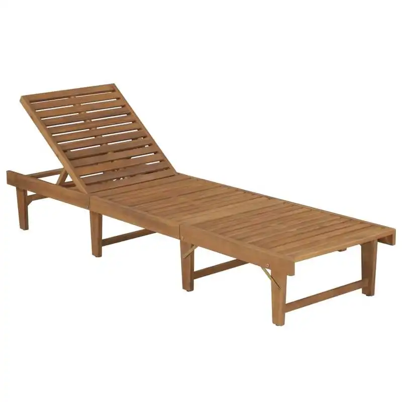 Folding Sun Lounger with Cushion Solid Acacia Wood
Folding Sun Lounger with Cushion Solid Acacia Wood