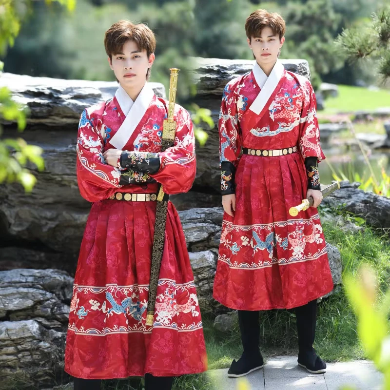 Han Dynasty Swordsman Hanfu Robe Traditional Chinese Tang Suit Folk Dress Ancient Oriental Hanfu Outfit Carnival Cosplay Costume
Han Dynasty Swordsman Hanfu Robe Traditional Chinese Tang Suit Folk Dress Ancient Oriental Hanfu Outfit Carnival Cosplay Costume