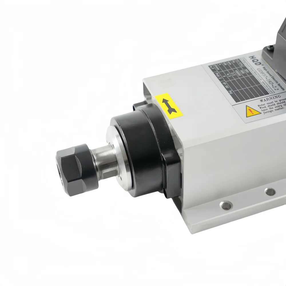 GDF37-18Z/2.2 ER20 18000rpm Square Shape Air Cooling Spindle Motor 2.2KW New Condition for Wood Milling
GDF37-18Z/2.2 ER20 18000rpm Square Shape Air Cooling Spindle Motor 2.2KW New Condition for Wood Milling