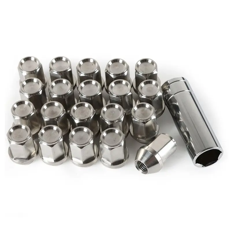 A82M-M12x1.5 Hex Lugs Nuts 304 Stainless Steel 20PCS 19Mm Length 35Mm Universal Wheel Nuts
A82M-M12x1.5 Hex Lugs Nuts 304 Stainless Steel 20PCS 19Mm Length 35Mm Universal Wheel Nuts