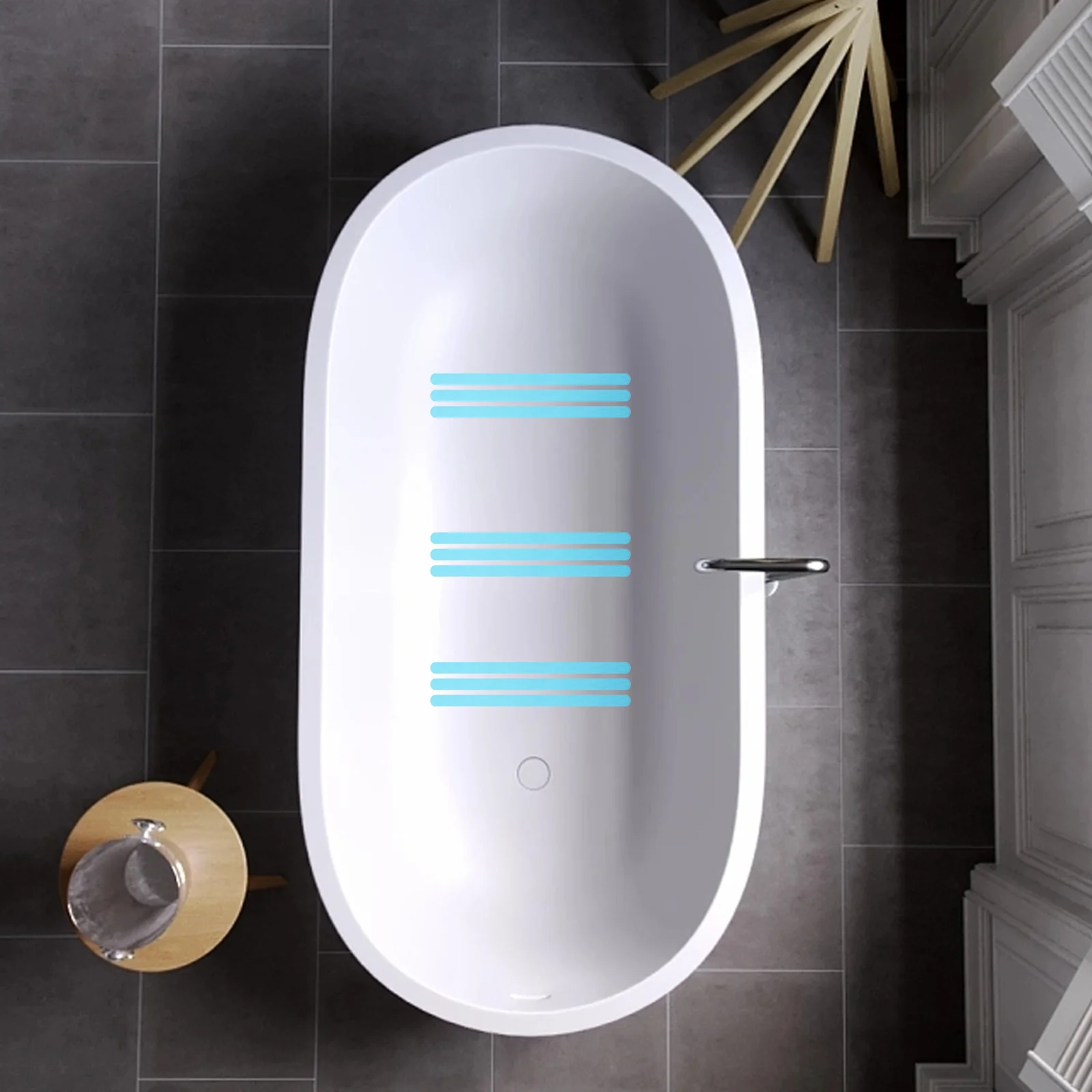 24Pcs Transparent Peva Non Slip Shower Stickers Anti Slip Strips for Bathtub Stairs Pools Kitchen Safety Adhesive Shower Decals
24Pcs Transparent Peva Non Slip Shower Stickers Anti Slip Strips for Bathtub Stairs Pools Kitchen Safety Adhesive Shower Decals