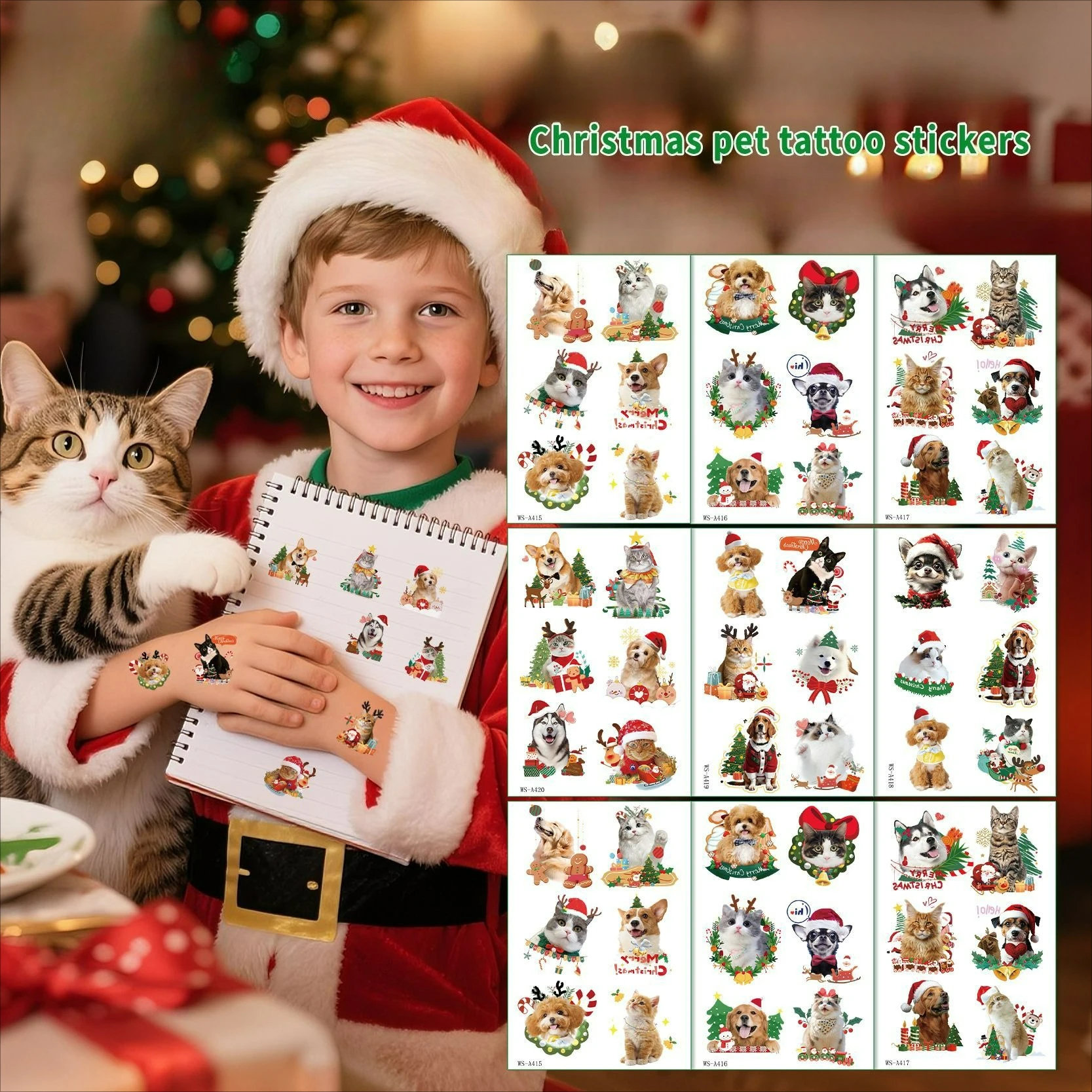 New Christmas Tattoo Sticker,Temporary Tattoos for children,Waterproof Long-Lasting,Fake Tattoo for Party Festival
New Christmas Tattoo Sticker,Temporary Tattoos for children,Waterproof Long-Lasting,Fake Tattoo for Party Festival