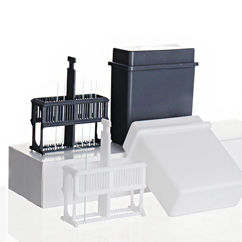 24 Slots Staining Jar Rack For Microscope Slides,Slides Staining Rack Dish Set Plastic Retrieval Dyeing Tank & Rack for Slides
24 Slots Staining Jar Rack For Microscope Slides,Slides Staining Rack Dish Set Plastic Retrieval Dyeing Tank & Rack for Slides