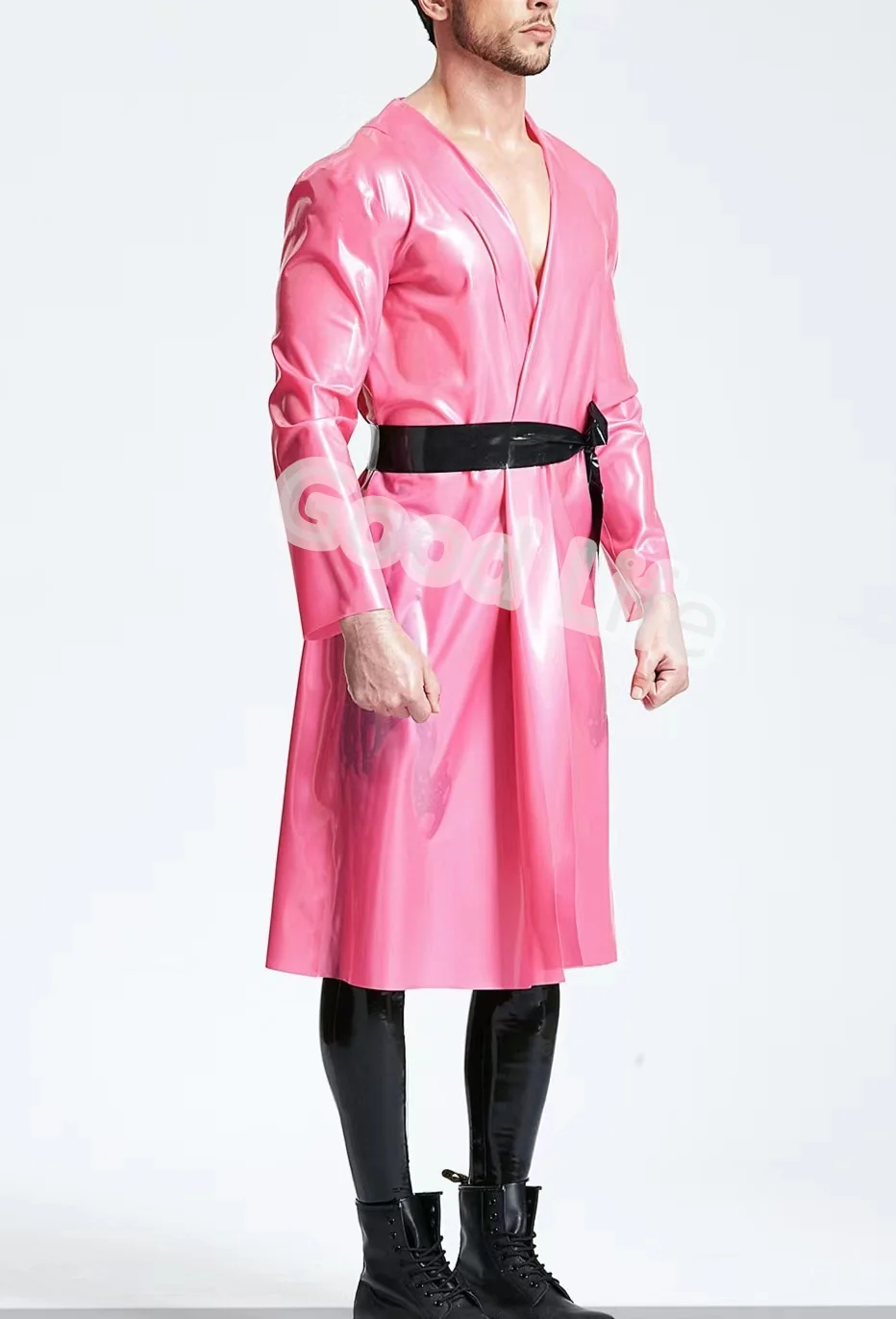 100% Latex Man Catsuit Gummi pink windbreaker belt long handsome party cosplay comfortable 0.4 mm
100% Latex Man Catsuit Gummi pink windbreaker belt long handsome party cosplay comfortable 0.4 mm