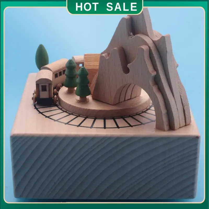 My Home Wooden Musical Box Featuring Mountain Tunnel With Small Moving Magnetic Train Plays
My Home Wooden Musical Box Featuring Mountain Tunnel With Small Moving Magnetic Train Plays