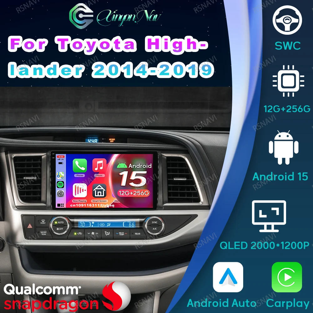 Автомобильный радиоприемник Android 15 для Toyota Highlander 2014-2019, камера RDS 360, авторадио, проигрыватель Viedo, IPS, 8-ядерный Snapdragon DSP, автостерео
Автомобильный радиоприемник Android 15 для Toyota Highlander 2014-2019, камера RDS 360, авторадио, проигрыватель Viedo, IPS, 8-ядерный Snapdragon DSP, автостерео