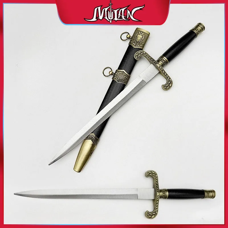 European Medieval Short Sword Roman Knight Knife Unsharpened Replica Collectible Display Prop Home Decor Ornament Gifts Toy
European Medieval Short Sword Roman Knight Knife Unsharpened Replica Collectible Display Prop Home Decor Ornament Gifts Toy