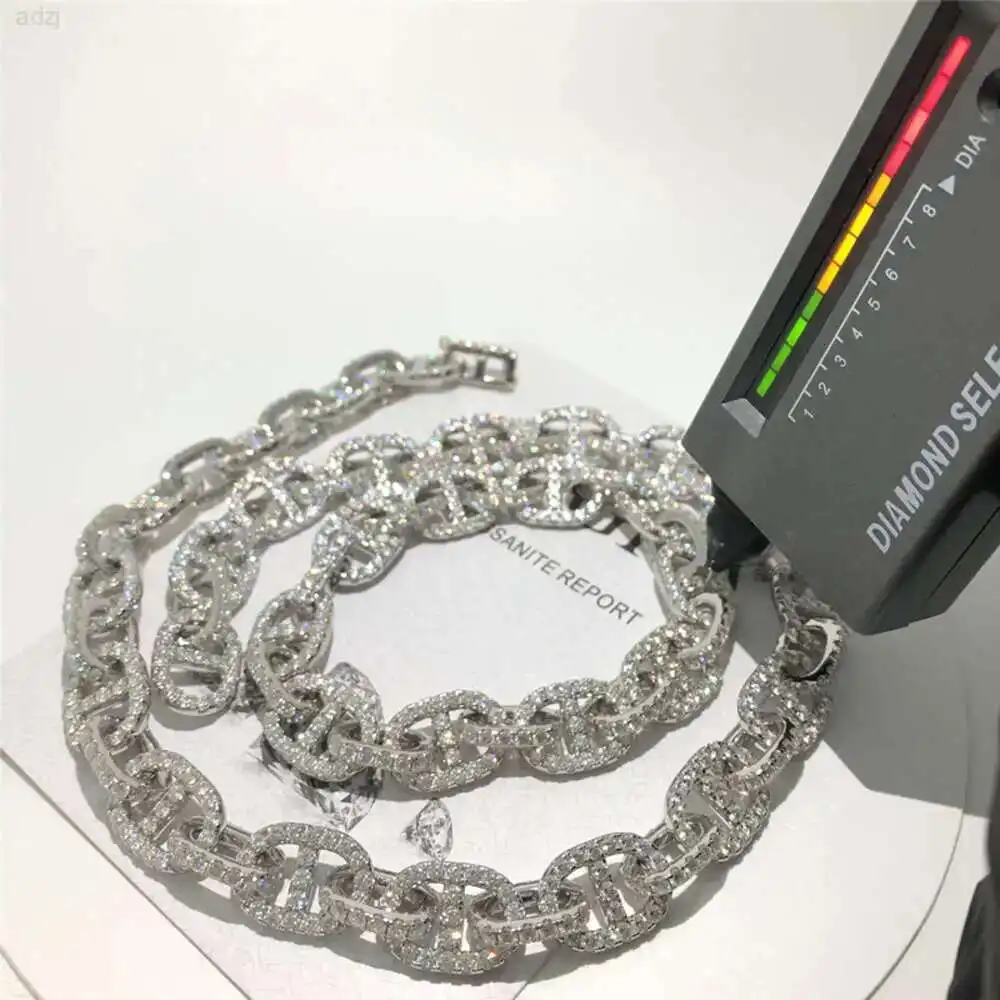 13mm Vvs Moissanite Chain Cuban Links Iced Out 2.3mm Moissanite Diamond Hip Hop Jewelry 925 Silver Cuban Necklace Bracelet
13mm Vvs Moissanite Chain Cuban Links Iced Out 2.3mm Moissanite Diamond Hip Hop Jewelry 925 Silver Cuban Necklace Bracelet