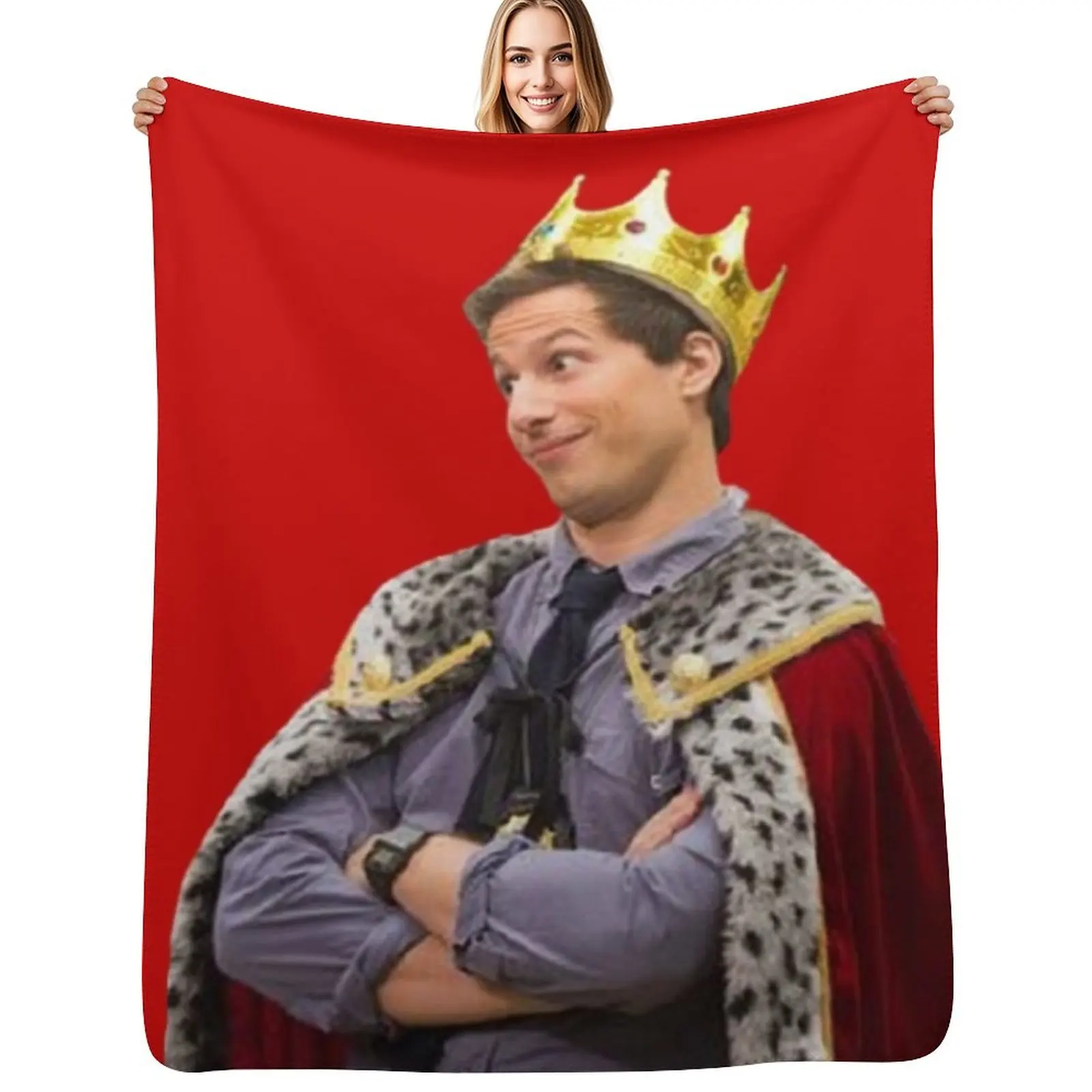 King Jake Peralta Throw Blanket Soft Sherpa Fleece Warm Blanket for Winter
King Jake Peralta Throw Blanket Soft Sherpa Fleece Warm Blanket for Winter
